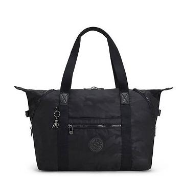 Kipling Art Medium Iconic Toteväska Svarta Camo | SE 1768BE